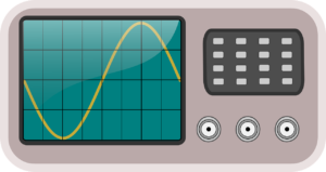 Signal sur un oscilloscope